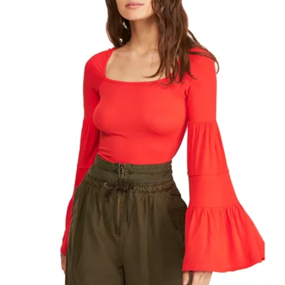 Free People Babetown bell sleeve top
